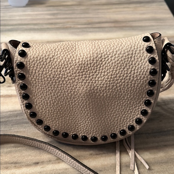 Rebecca Minkoff studded saddle bag Crossbody- NWOT - Picture 1 of 8
